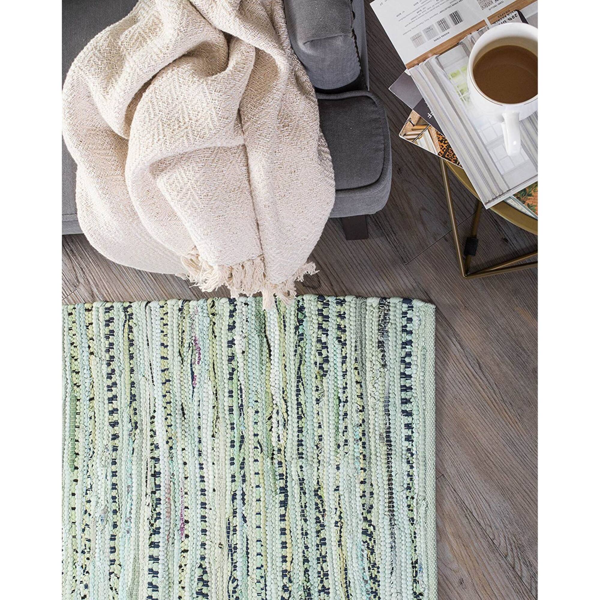 DII® Multi Mint Rag Rug, 20" x 31.5"